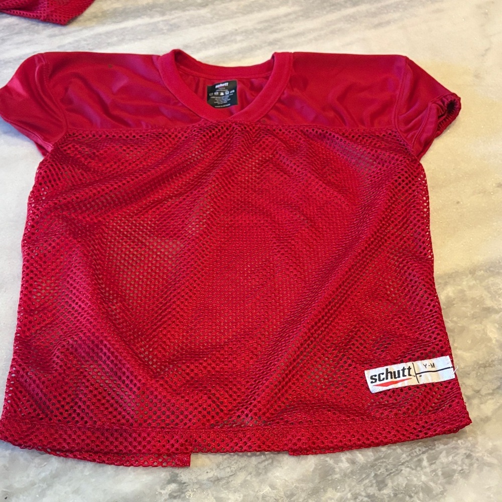 Schutt Kids Red Mesh Sports Jersey